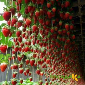 Клубника ампельная Анастасия купить по цене от 370р. в интернет-магазине «Посадика» с доставкой почтой в в Дорогобуже и по всей России – [изображение №1].