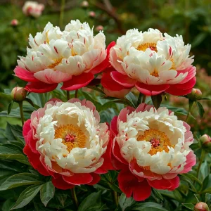 Пион Коралловый Каскад купить по цене от 490р. в интернет-магазине «Посадика» с доставкой почтой в в Дорогобуже и по всей России – [изображение №1].